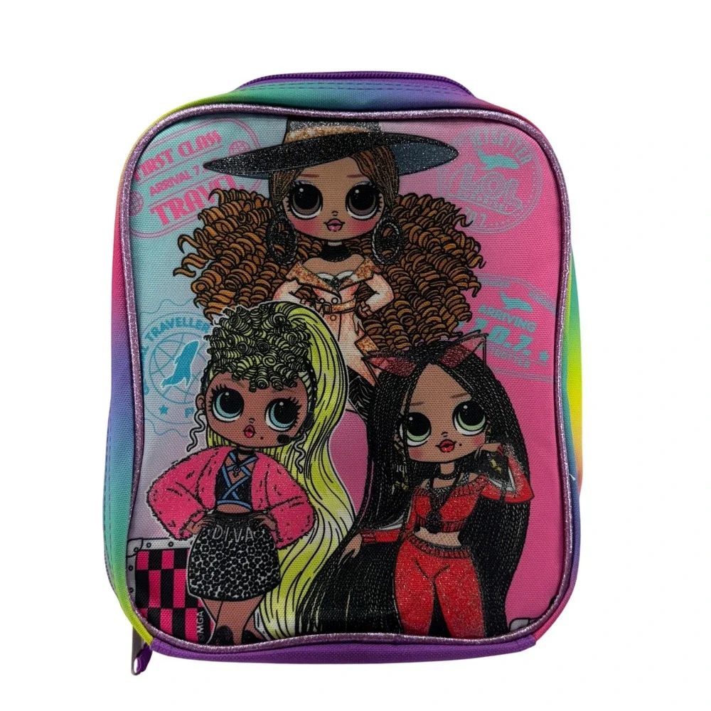 LOL Surprise OMG Dolls Rainbow Lunch Bag Box New with Tags Girls Kids